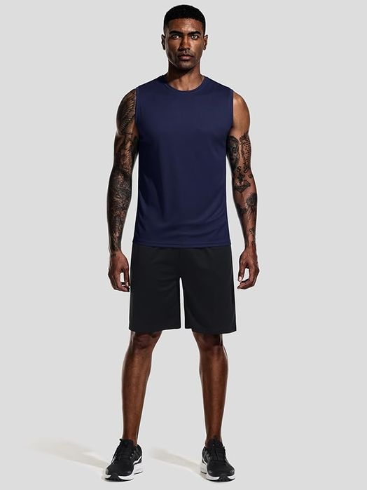 Tank Top Męski Szybkoschnący Oddychający Zestaw 3 szt Na Siłownię 4XL