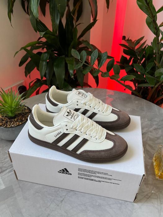 Adidas Samba Brown White  , Адідас Самба