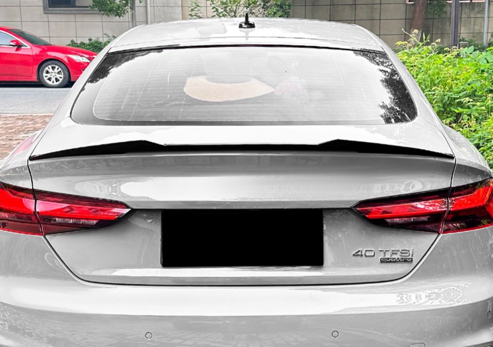 Спойлер лип стиль M4 для Audi A5 B9 2016-2023 ABS пластик, цвет черный глянец арт 9118