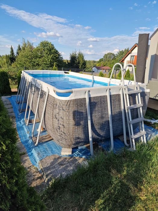 Basen Ogrodowy Bestway Stelażowy 488x244x122 - STAN IDEALNY + GRATISY!