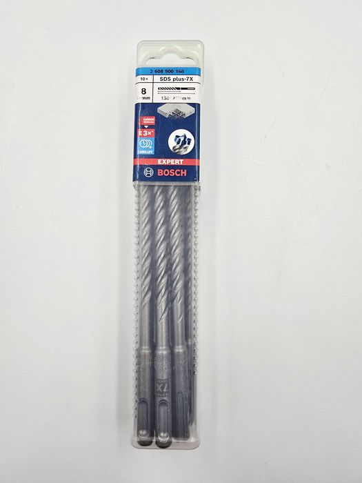 Bosch EXPERT SDS plus-7X 8x150x215mm 10szt. 2608900168 Wiertła SDS PLUS 8mm 10 sztuk |PLUS Lombard