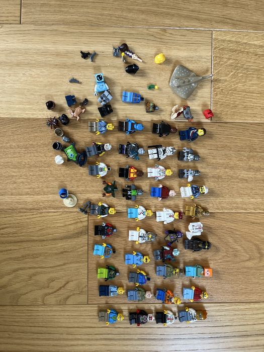 10 kilogramów klocków lego + 40 figurek