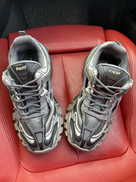 (БЕЗ ПЕРЕДОПЛАТИ) Balenciaga Track 2.0 Black Grey баленсіага трек 2.0