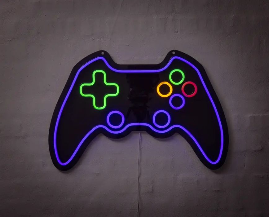 Duży LED neon gamepad 40x60cm