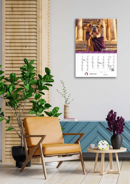 Kalendarz ścienny psy 2026