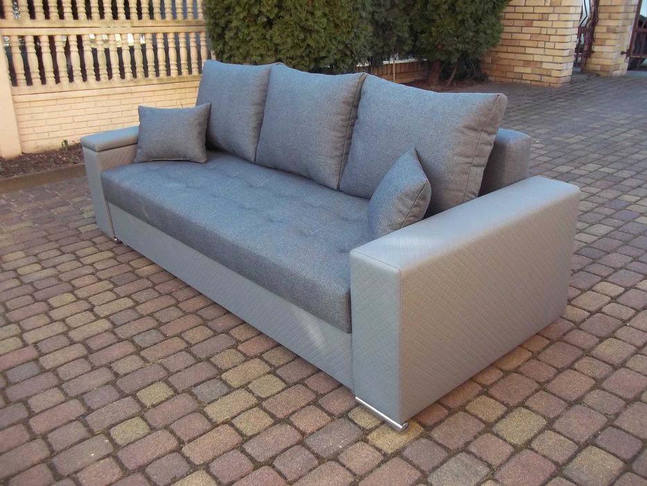 Kanapa/sofa-150 cm szerokie spanie/sprężyny bonell/pojemnik-producent