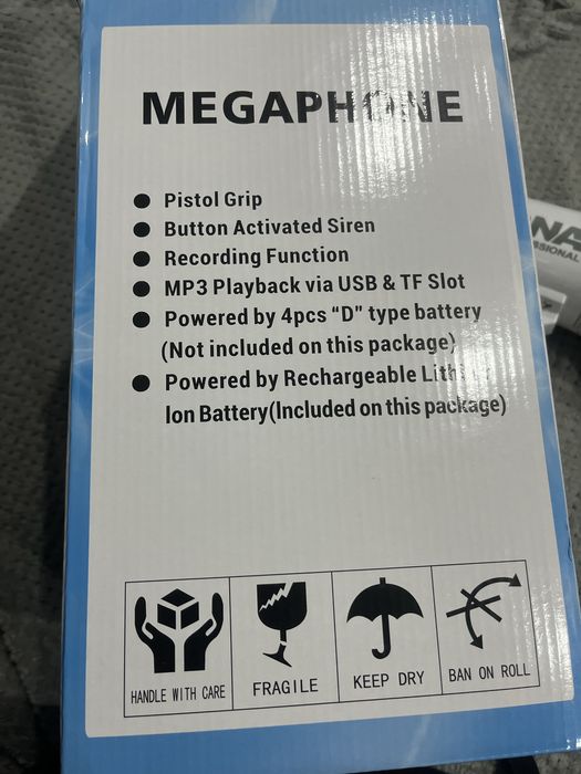 Megafon szczekaczka wzmacniacz glosu