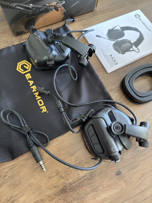 Earmor m33 milpro + Headset mount | airsoft militar