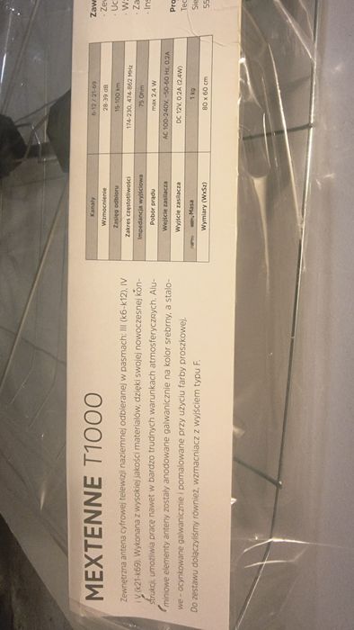 Antena telewizyjna siatkowa szerokopasmowa