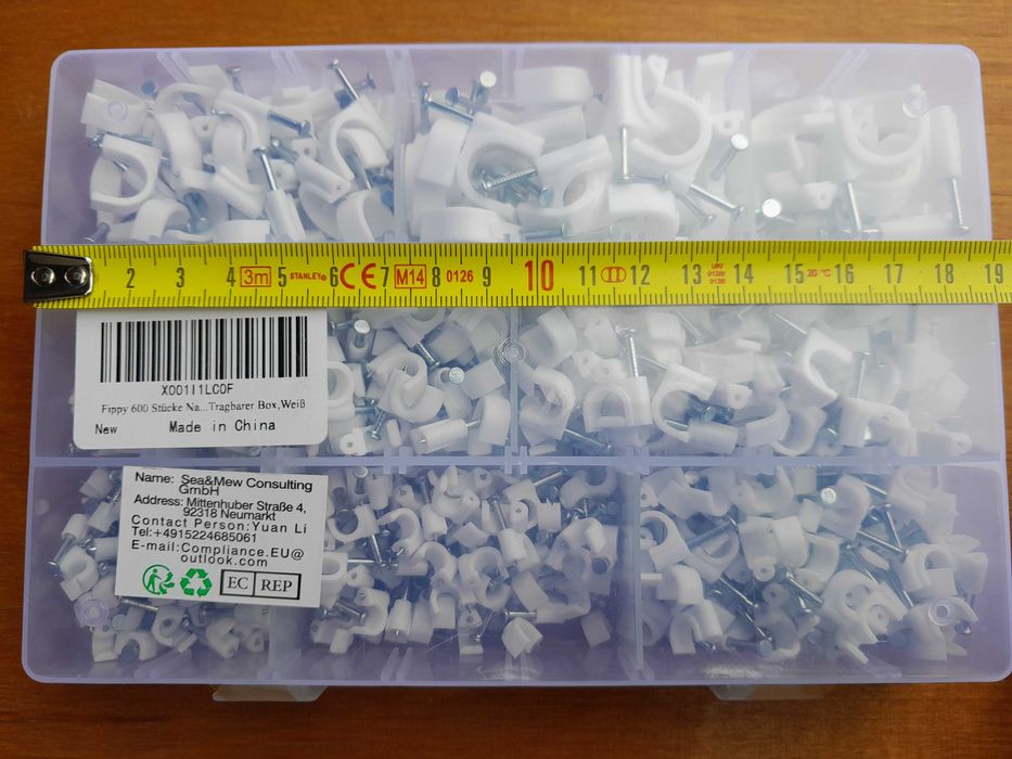 Zestaw uchwytów kablowych rózne rozmiary 600 sztuk nowe outlet