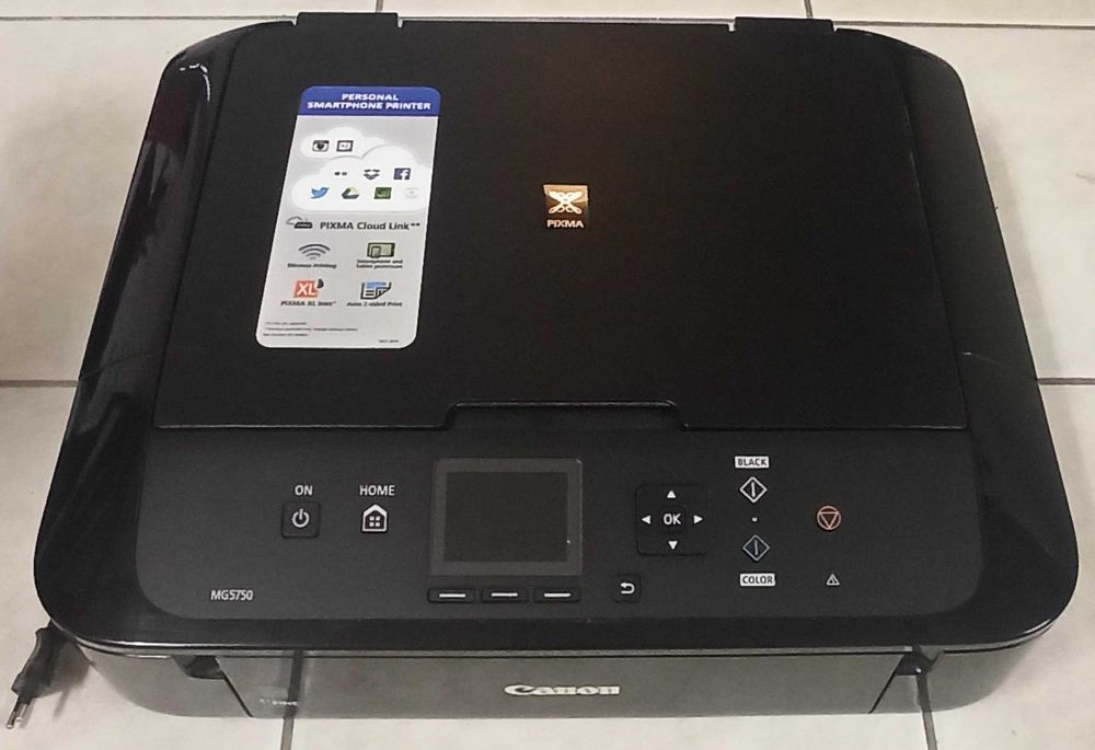 Drukarka Canon PIXMA MG5750 Wi-Fi / USB / urz. mobilne - do kalibracji