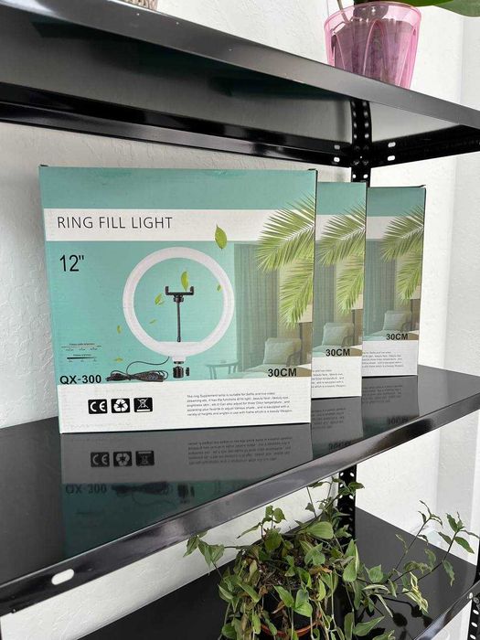 Кільцева LED ЛАМПА + ШТАТИВ на 2 метри! Повний набір блогера! Яскрава.