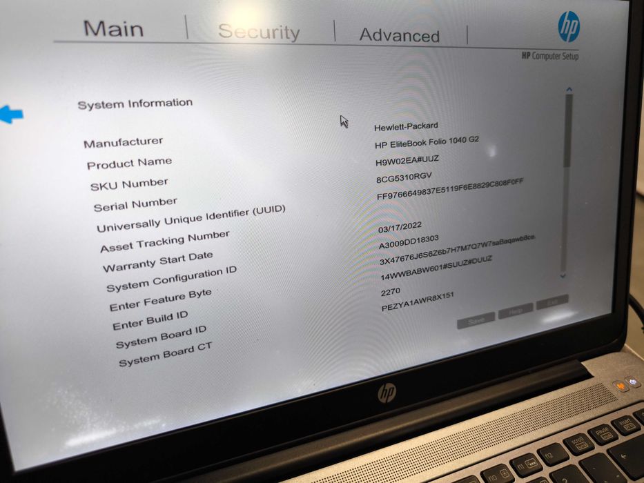 Portatil HP EliteBook Folio 1040 G2 Intel i7