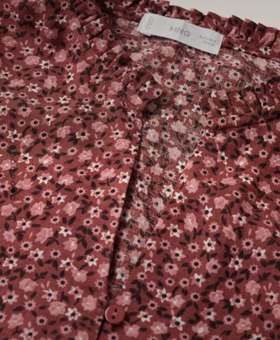 Vestido flores Mango Teen