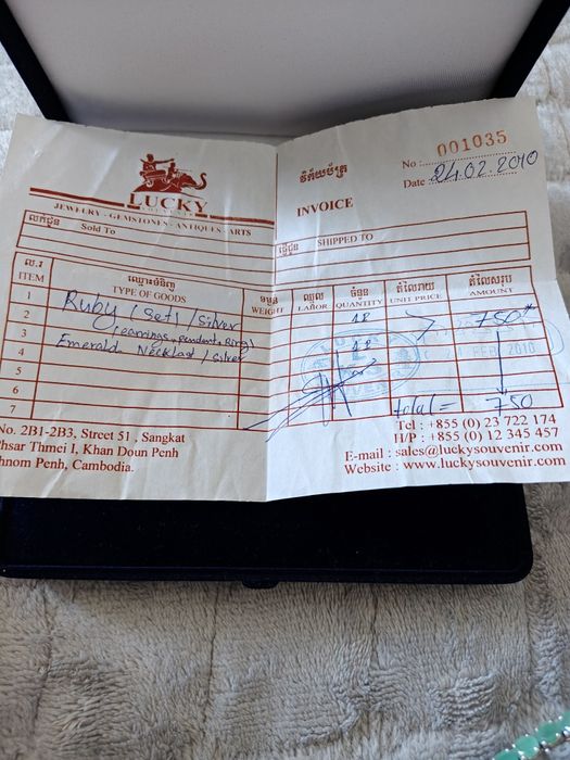 Kolia że szmaragdów srebro 925