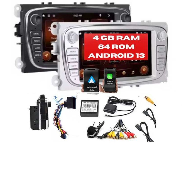 Radio 2 DIN 4GB I 64 Rom Ford Mondeo Focus GALAXY S-max