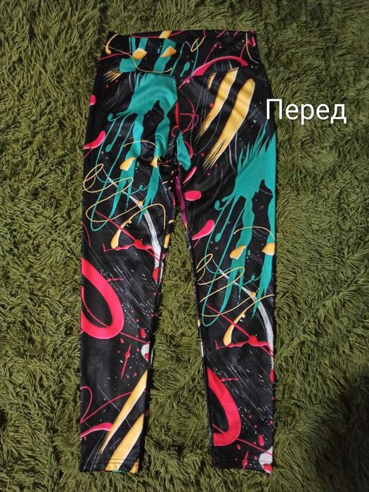 Лосіни спортивні жіночі без пушапу, кольорові