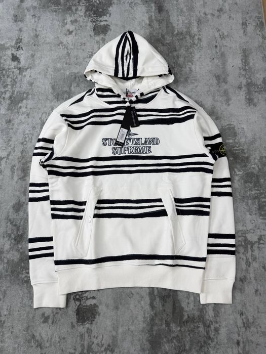 Худі stone island x supreme / stone island supreme
