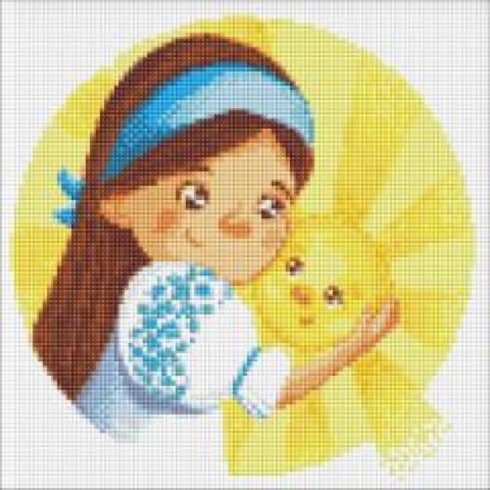 Diamentowa mozaika - Słoneczko 30x30cm Ideyka ,384x73 mm