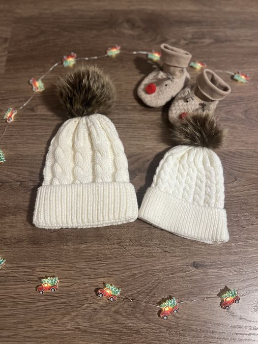 Шапки молочні фемелі лук family look мама донька син