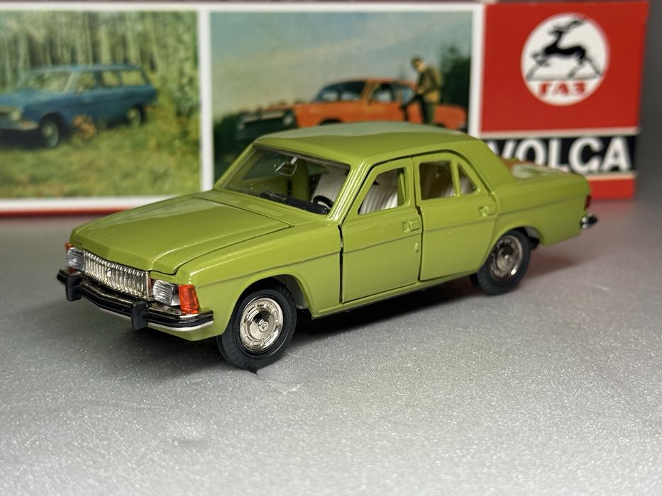 Газ 3102 Волга сделано в ссср модель автомобиля 1:43 фисташковая