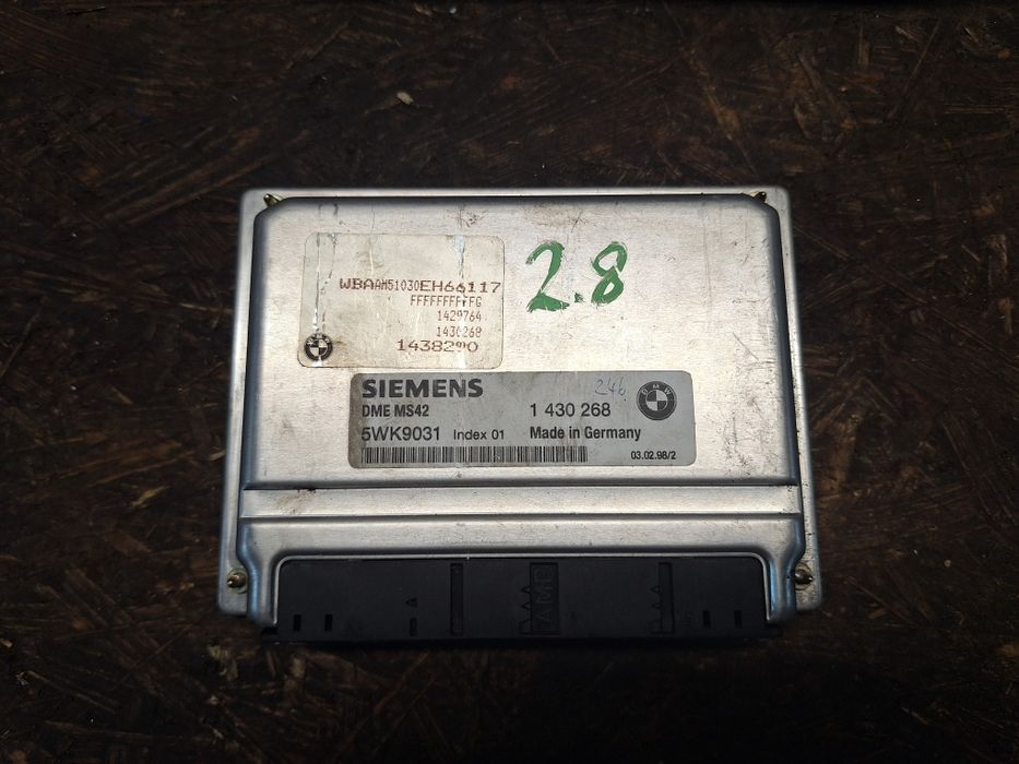 Sterownik silnika MS42 M52TU BMW e46 e39 328i 528i bez EWS SWAP do e36