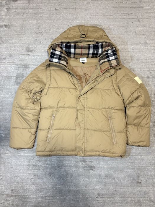 Casaco com capuz Burberry Creme