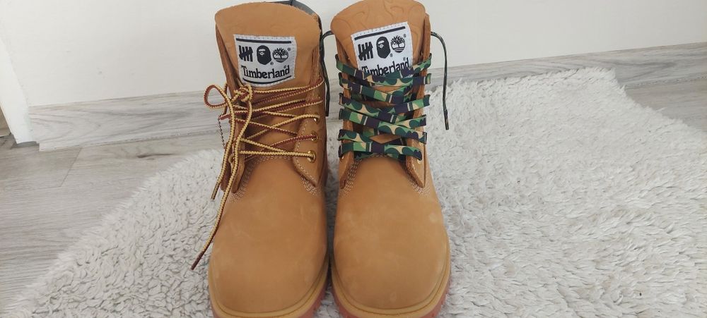 Buty zimowe timberland x bape