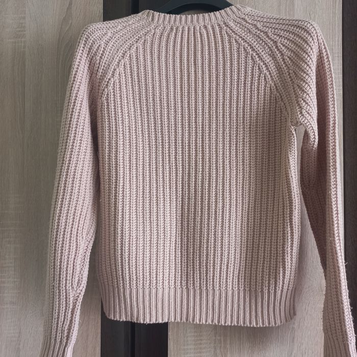 Sweter, pudrowy róż, damski, rozmiar M, firma C&A, 100% akryl