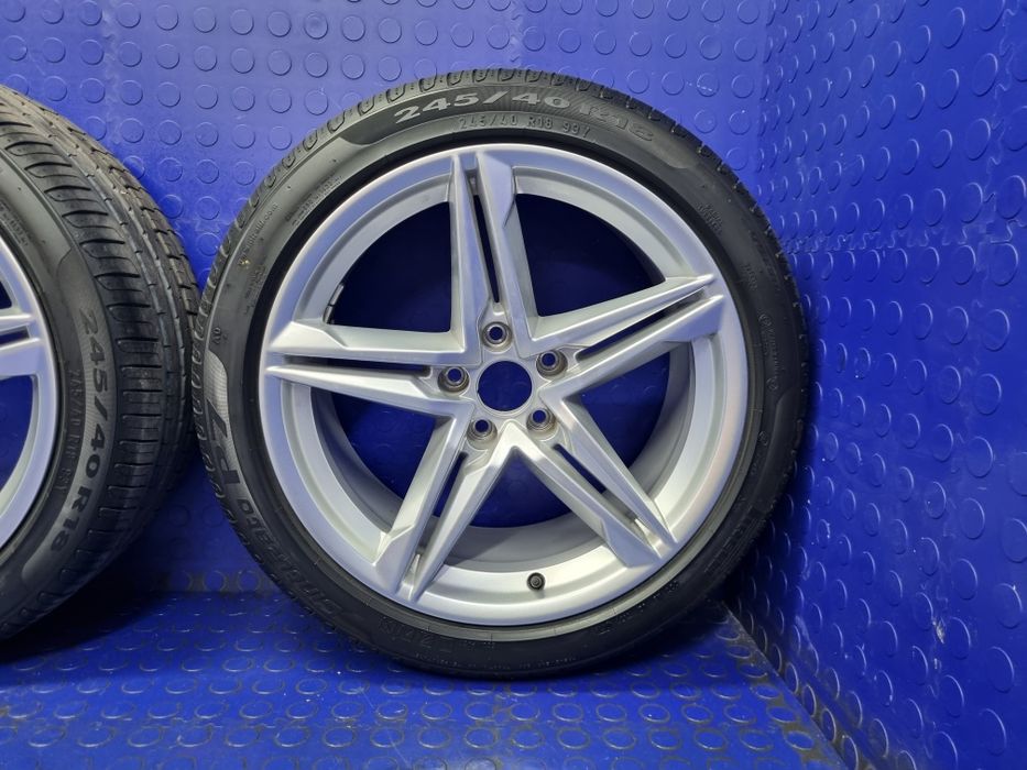 KOMPLET kół felg aluminiowych 18” x 8.5” AUDI A4 B9 A5 F5 OEM PIRELLI 8W0601025DE