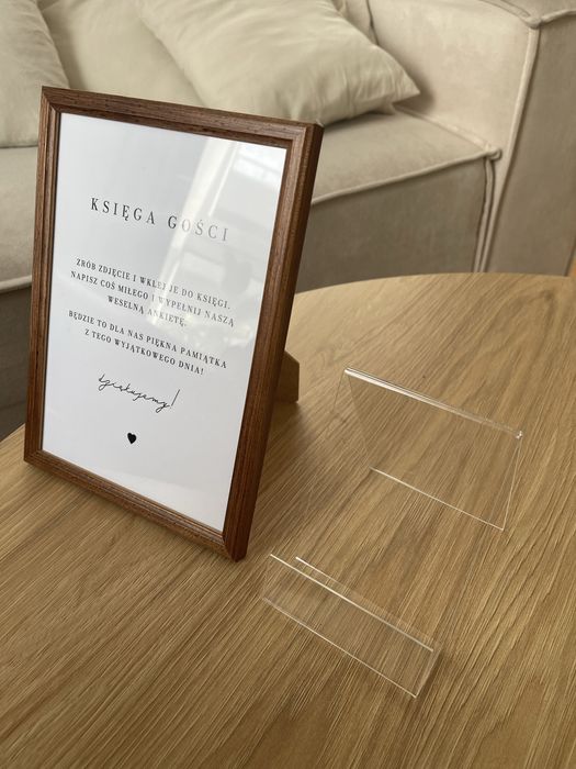 Stojak ramka instrukcja księga gości