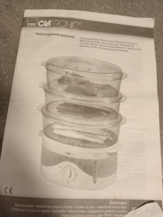 Parowar Clatronic do gotowania na parze