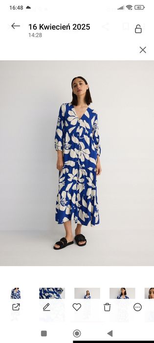 Midi sukienka Reserved XL