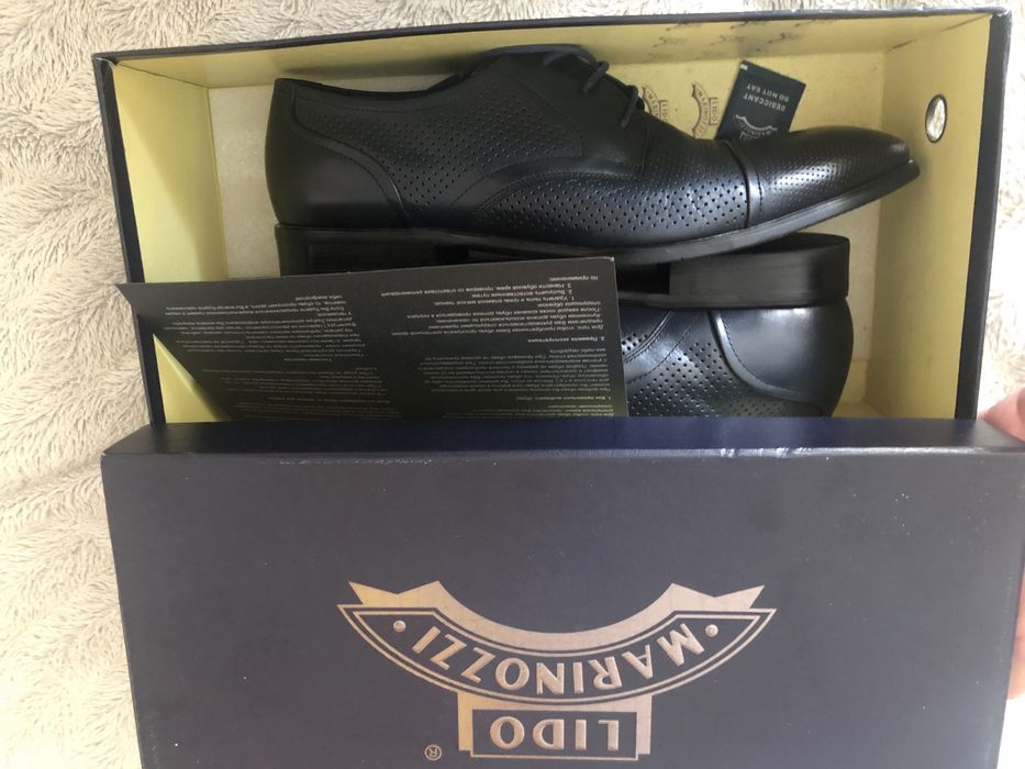 Туфли,оксфорди шкіряні Lido marinozzi