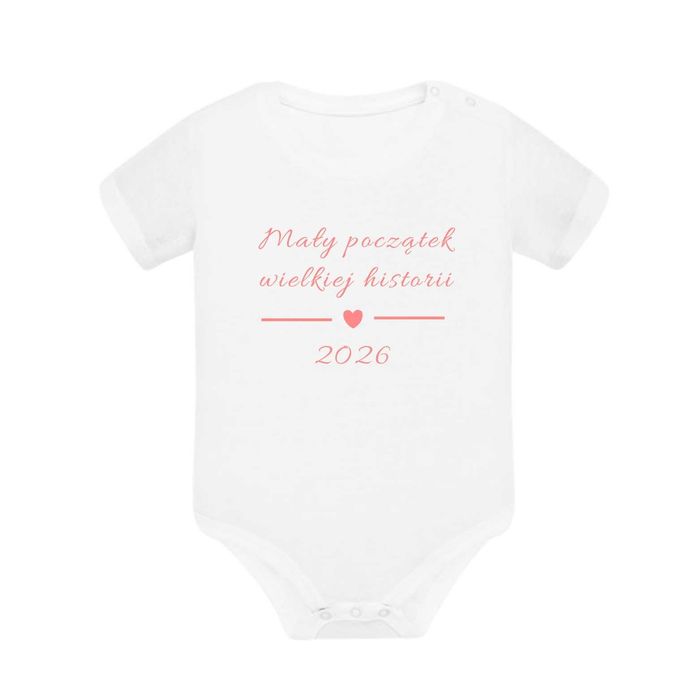 Body Niemowlęce białe 100% bawełna prezent