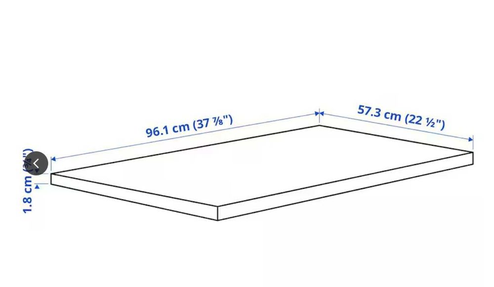 KOMPLEMENT Prateleiras carvalho 96,5 x 58 (como novas)