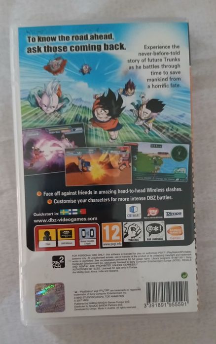 Dragon Ball Z Shin Budokai 2 PSP Essentials Completo