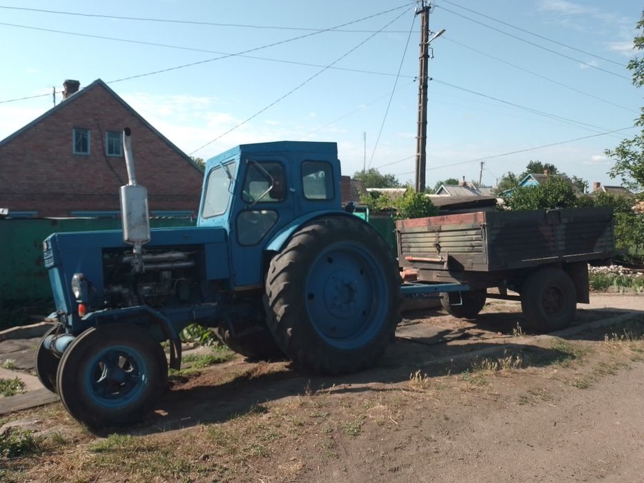 Т40 с прицепом и плуг