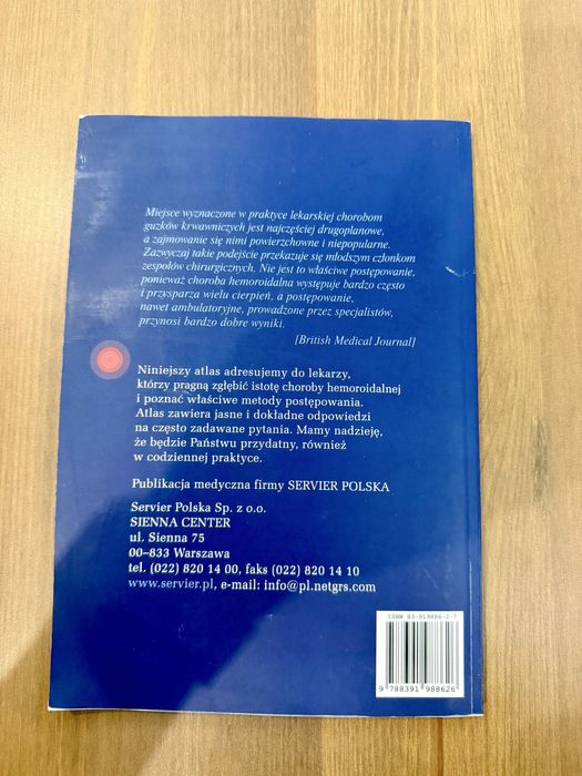 Książka Hemoroidy Atlas chorób guzków krwawniczych P. Godeberge