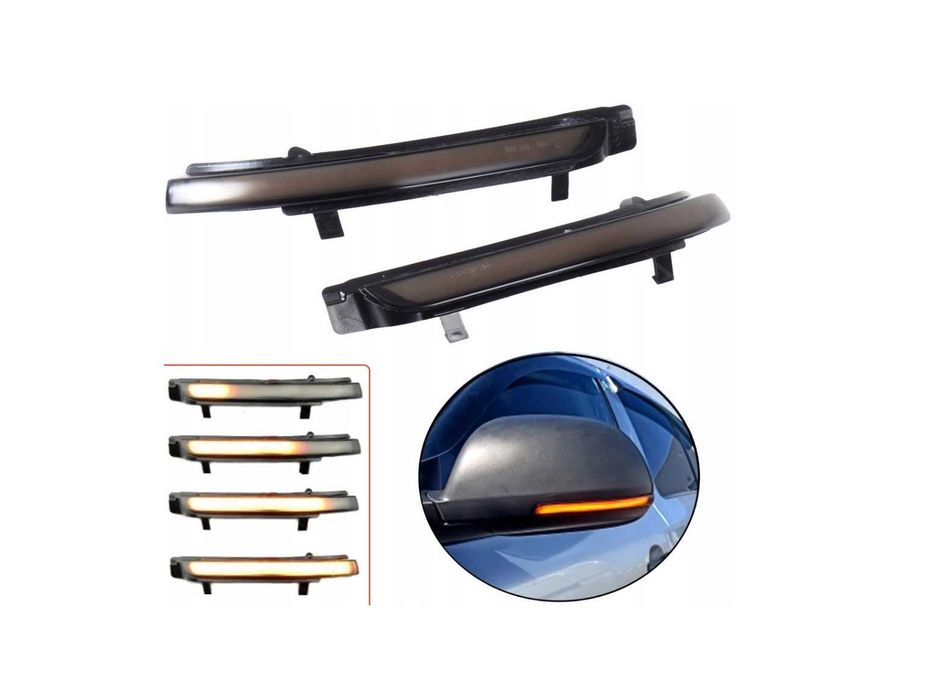 Боковий повторювач повороту в дзеркалі для Skoda, дублюючий поворотник