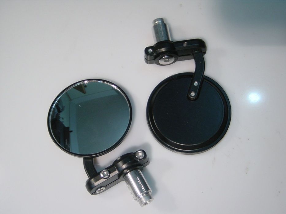 Espelhos retrovisores redondos para mota