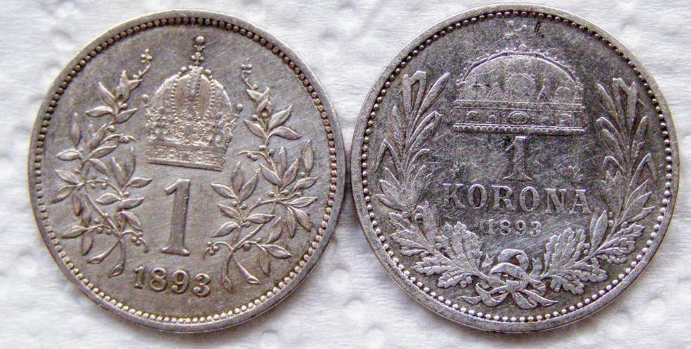 Monety srebrne Austro-Węgry bardzo rzadkie 1896, 1905 ,1893,1908 r.