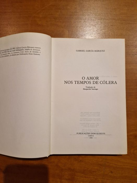 "O Amor nos Tempos de Cólera" e Crónica de Uma Morte Anunciada".