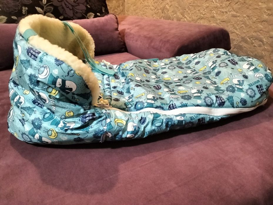 Конверт та муфта зимові в коляску, санки