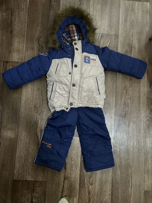 Зимовий напів комбінезон , штани і куртка 92 розмір