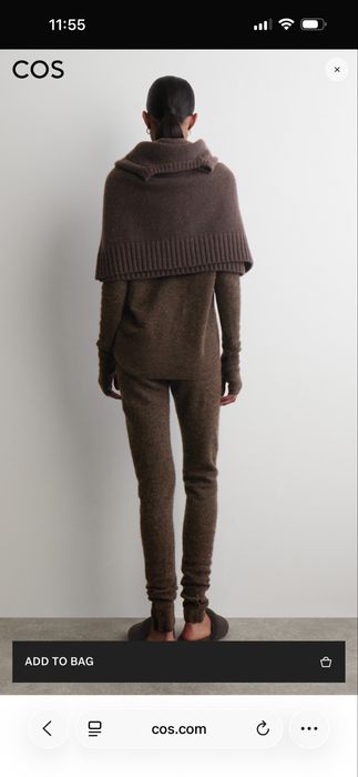 COS alpaca merino wool leggings легінси