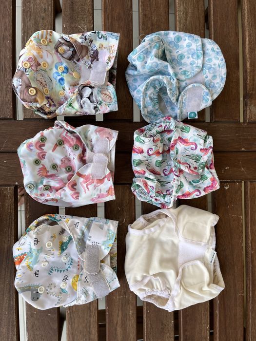 Fraldas reutilizáveis RN - MITA, Litle Lamb, Grovia, Bababoo e Popus