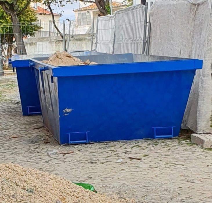 SETÚBAL MARATECA VENDAS NOVAS CABRELA CASEBRES MONTEMOR-O-NOVO ÉVORA contentores p/recolha e transporte de entulho de obras lixo misturado e separado