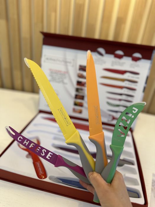Набір різнокольорових ножів Royalty Line, 7 шт