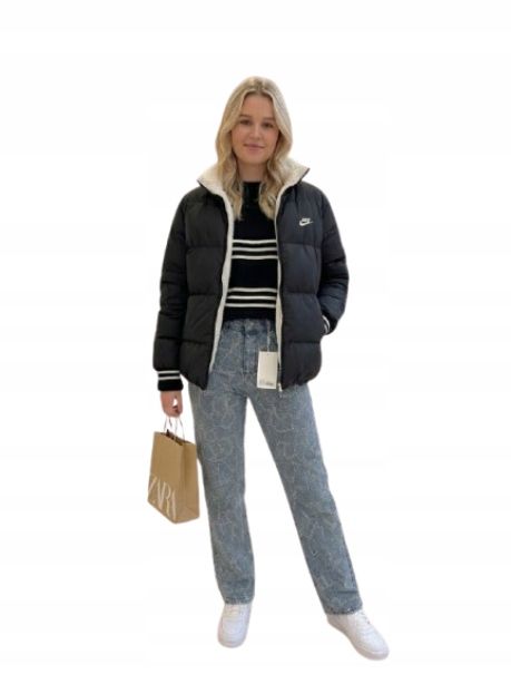 Diviny jeansy mom jeans wzór melanż wysoki stan xs opa